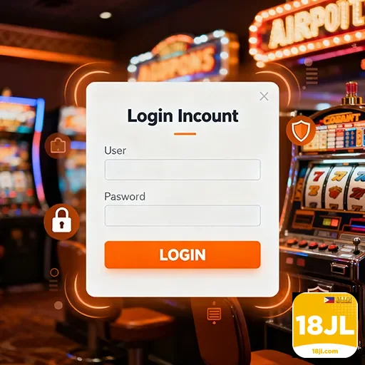 User logging into 18jl for secure gaming access